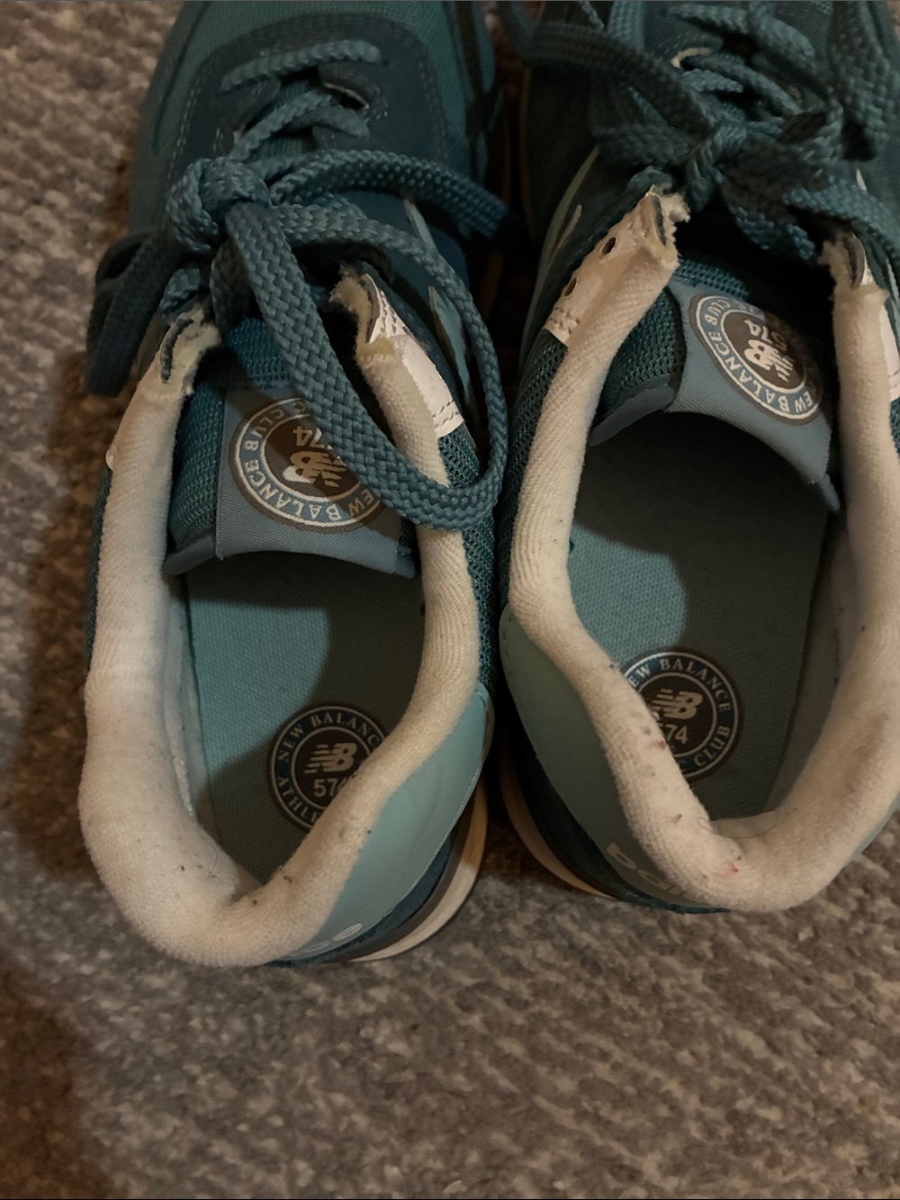 New Balance 574 Shoes Women Size 10 Sneakers Deep Sea Green Casual - Picture 3 of 6